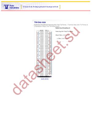 TW-E40-1020 datasheet  